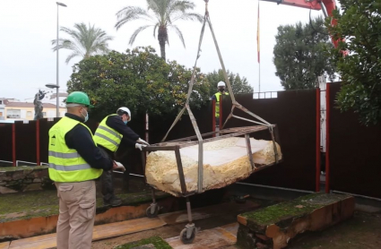 Proceso de extracción del Arca Ferrata para su análisis y restauración