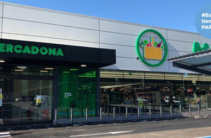 Fachada de una de las nuevas tiendas eficientes que impulsa Mercadona