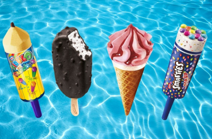 Algunos de los helados que incluidos en el listado