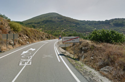 Carretera regional donde se ha producido el accidente
