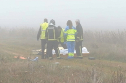 Urgencias en un accidente en la N-430