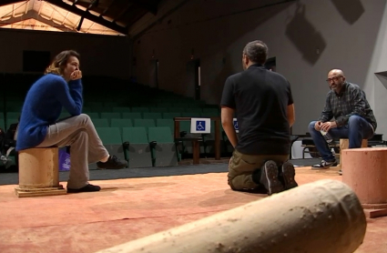 Ensayo antes de una representación teatral