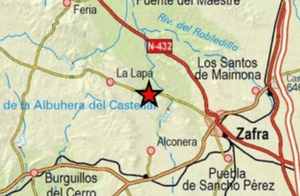 Lugar exacto en el que se ha producido el terremoto