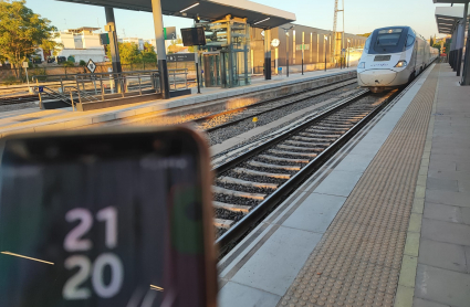 Llegada del tren a Badajoz
