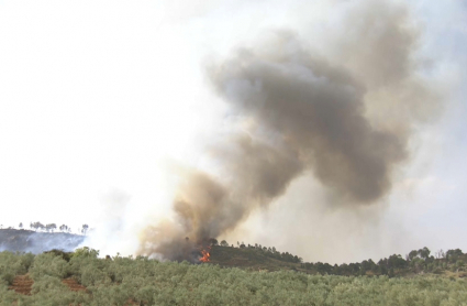 Incendio en Sierra de Gata