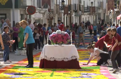 Celebración del Corpus en San Vicente de Alcántara