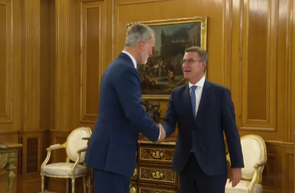Reunión del Rey con Feijóo