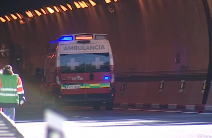Simulacro en el túnel de Miravete