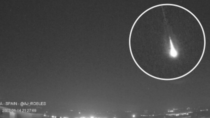 Imagen del meteorito captada por los observadores