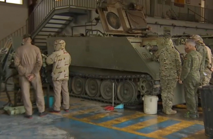 Militares ucranianos reciben formación en Badajoz