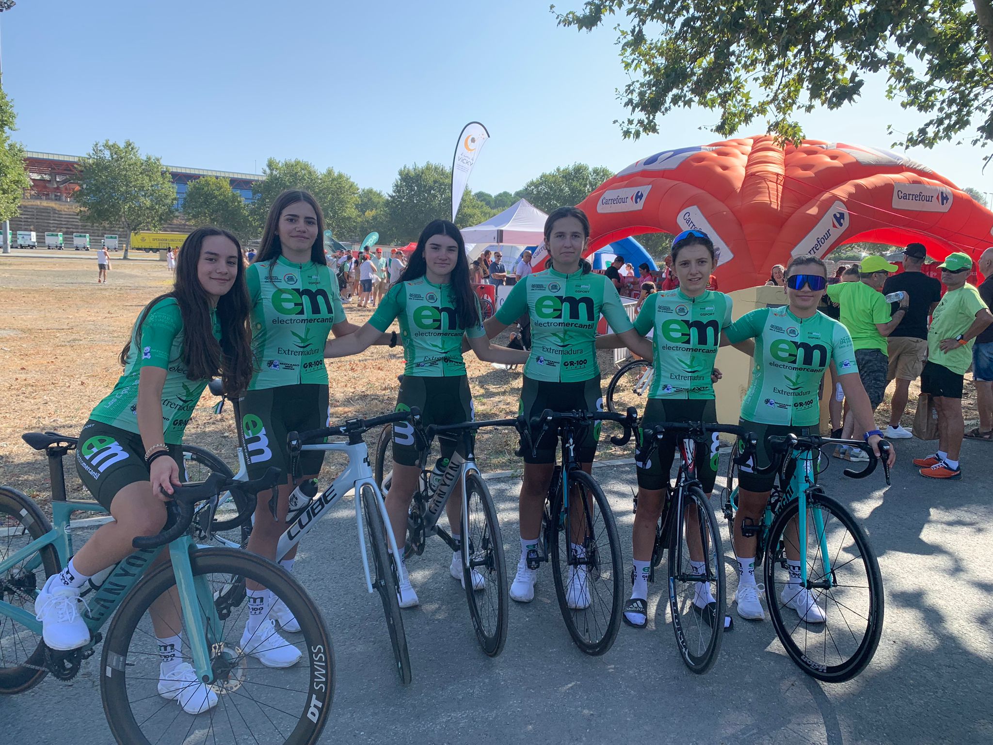 Ciclistas extremeñas