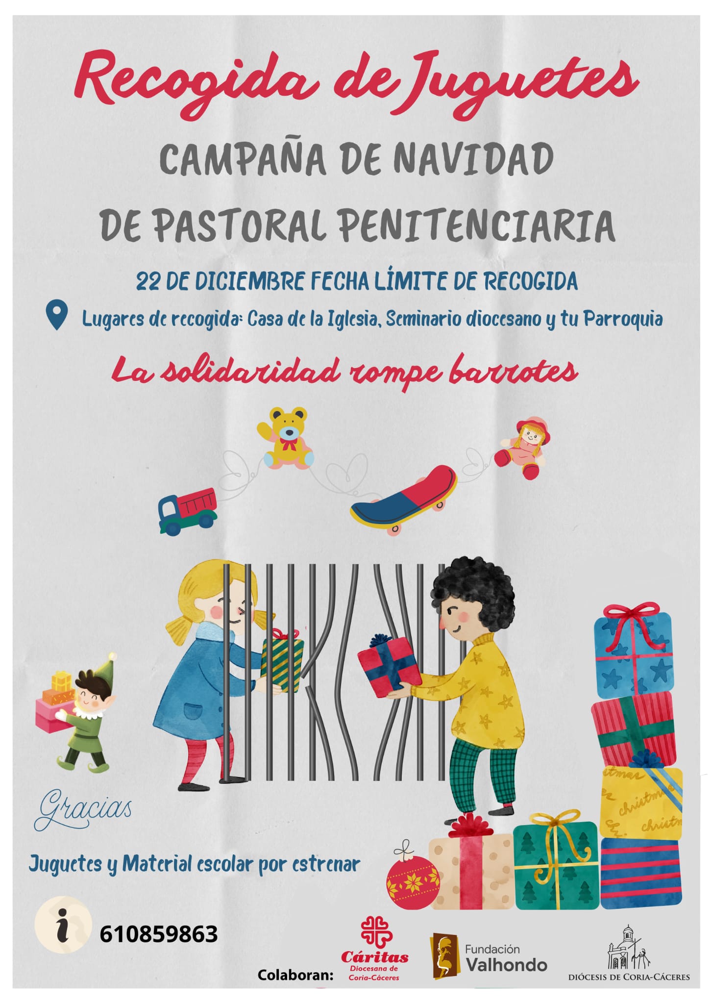 Cartel campaña "La solidaridad rompe barreras"