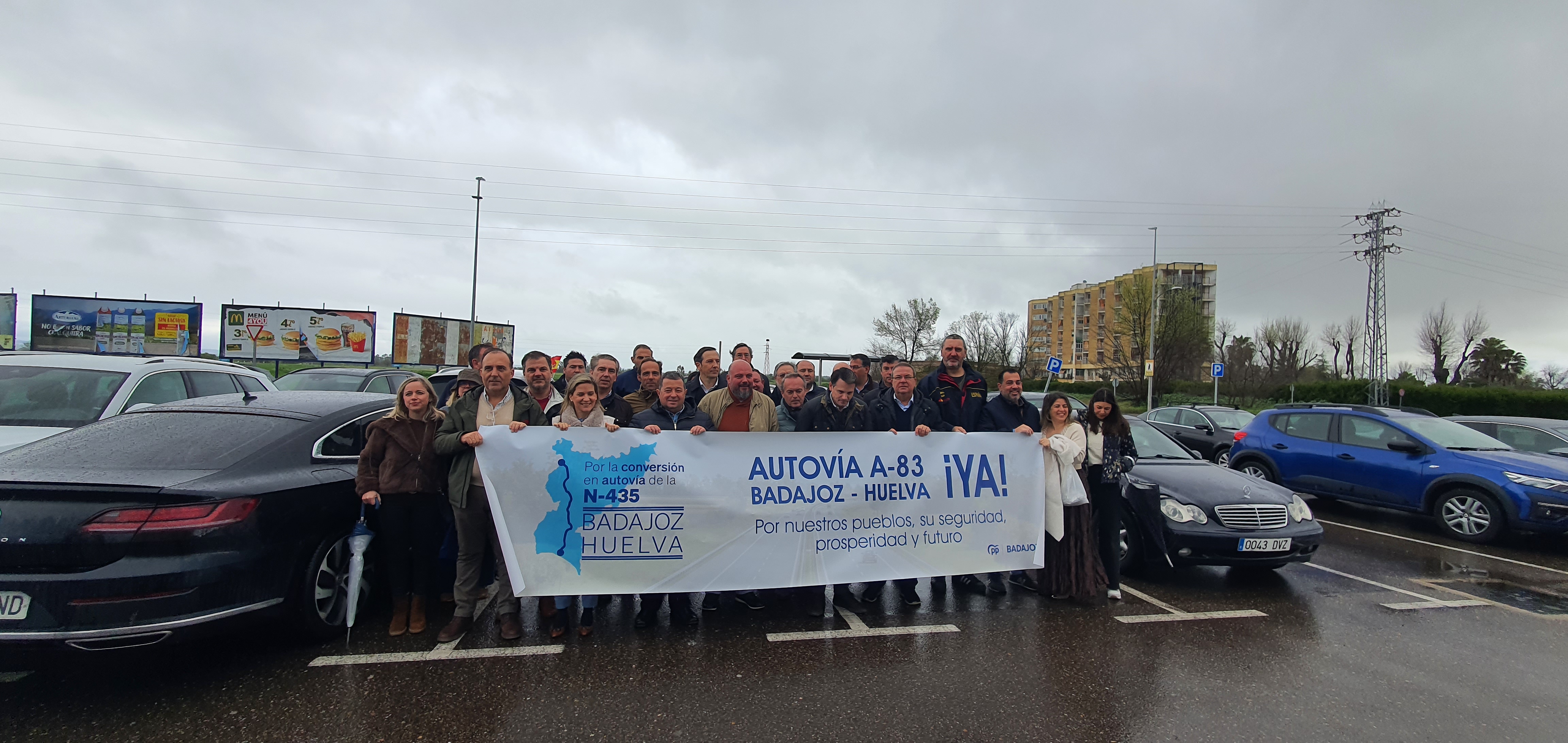Caravana para exigir la A-83 Badajoz-Huelva