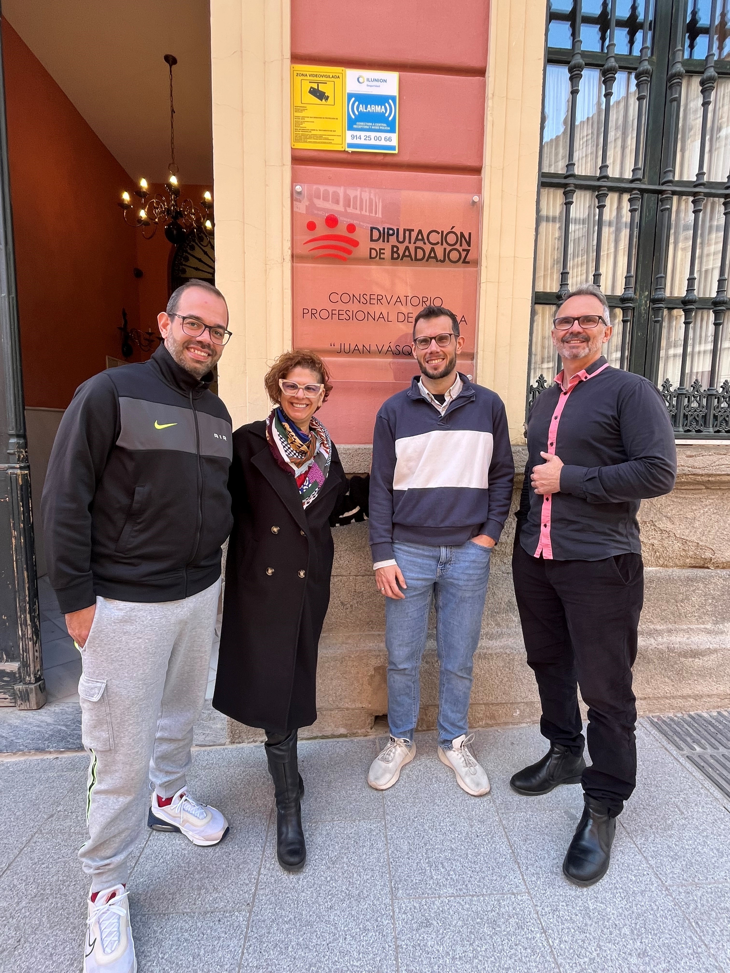 Javier Conde, Laura Zahínos, Josep Martínez y Manuel Márquez