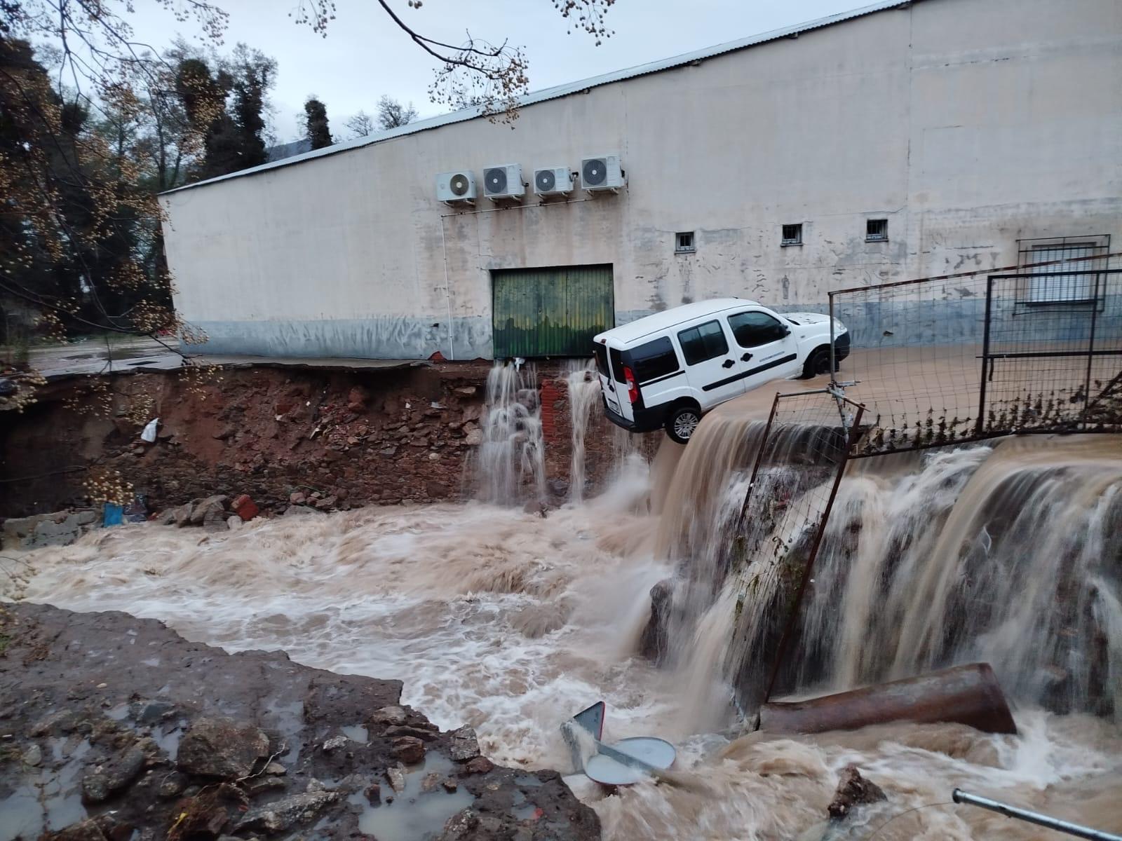 Efectos de la rotura de una balsa en Jarandilla