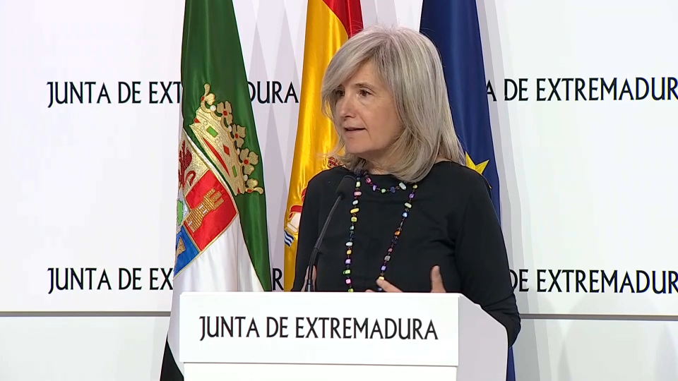Victoria Bazaga, portavoz de la Junta de Extremadura