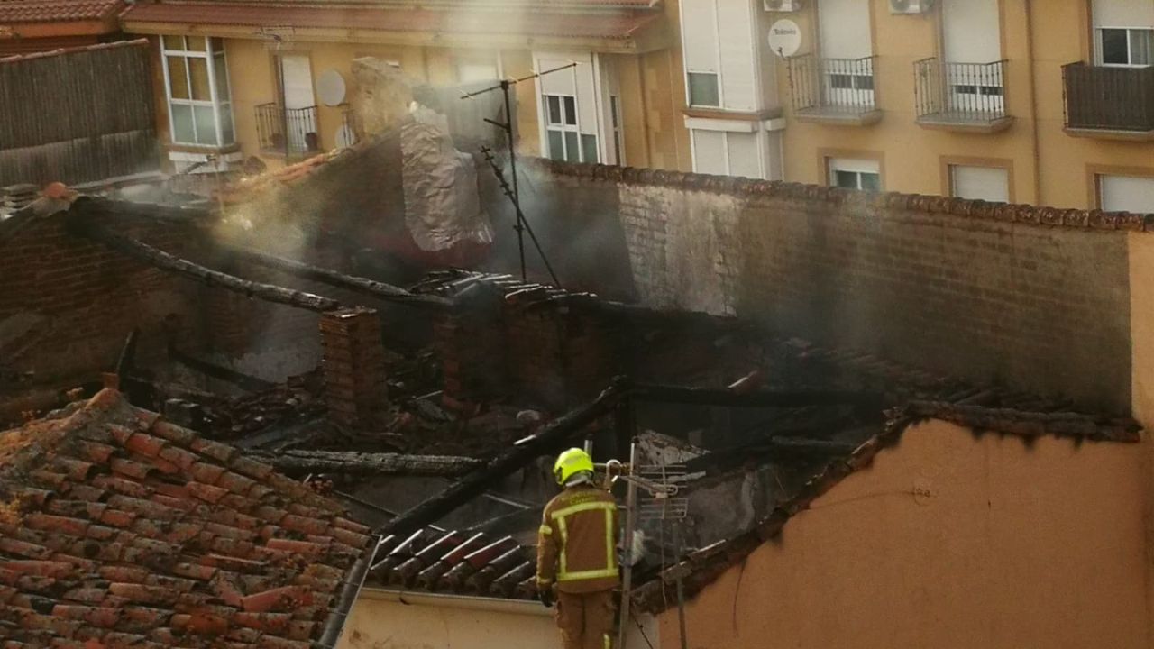 Incendio en una vivienda de Plasencia