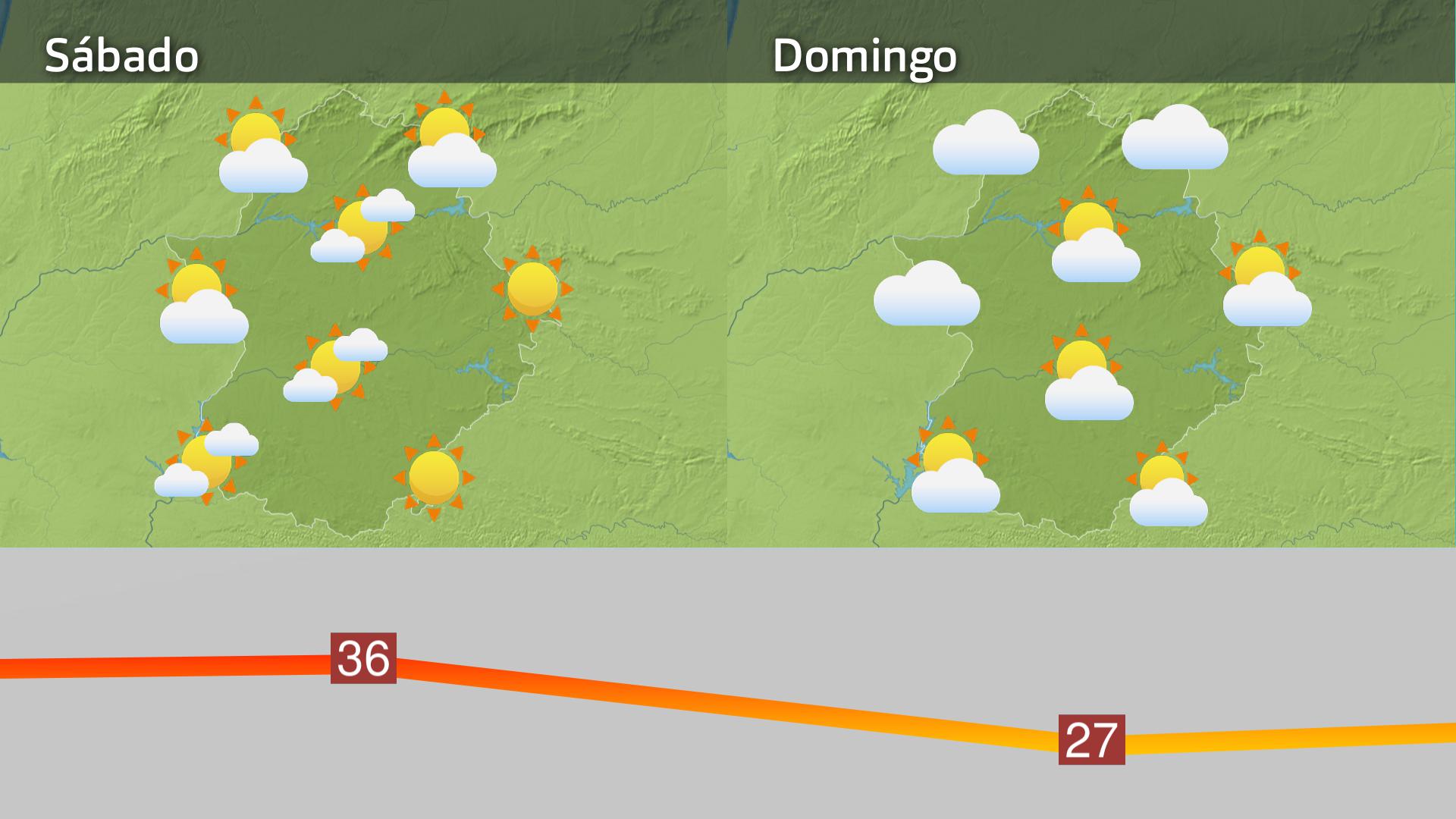 Mapa de previsión del 6 y 7 de septiembre