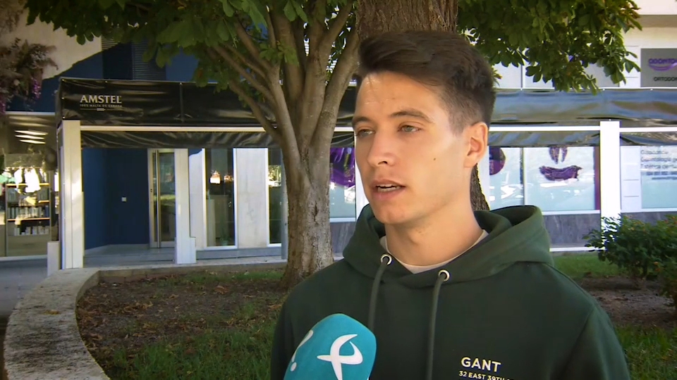 Platero, durante una entrevista a Canal Extremadura Televisión