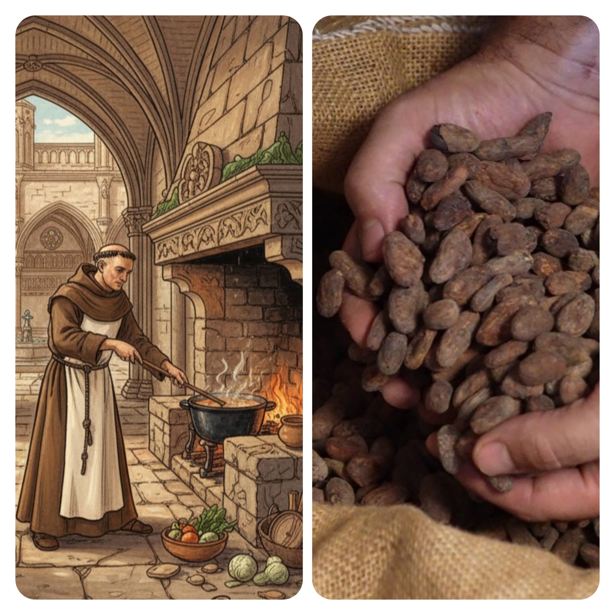 Cocina dentro del Monasterio de Guadalupe- Cacao de Chocolate Moro