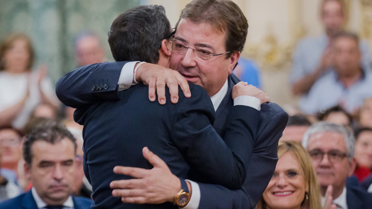 Imagen que ha publicado el actual líder de los socialistas extremeños