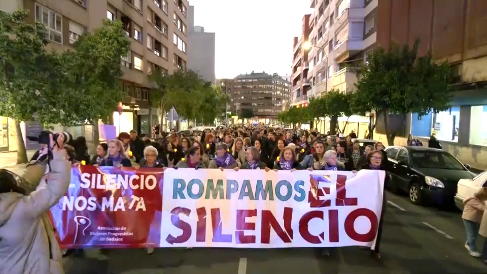 Manifestación del 25N en Badajoz