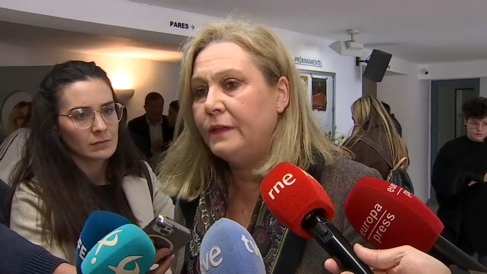 La secretaria de Acción Social del PP de Extremadura, Teresa Tortonda, tras el acto institucional del 25N