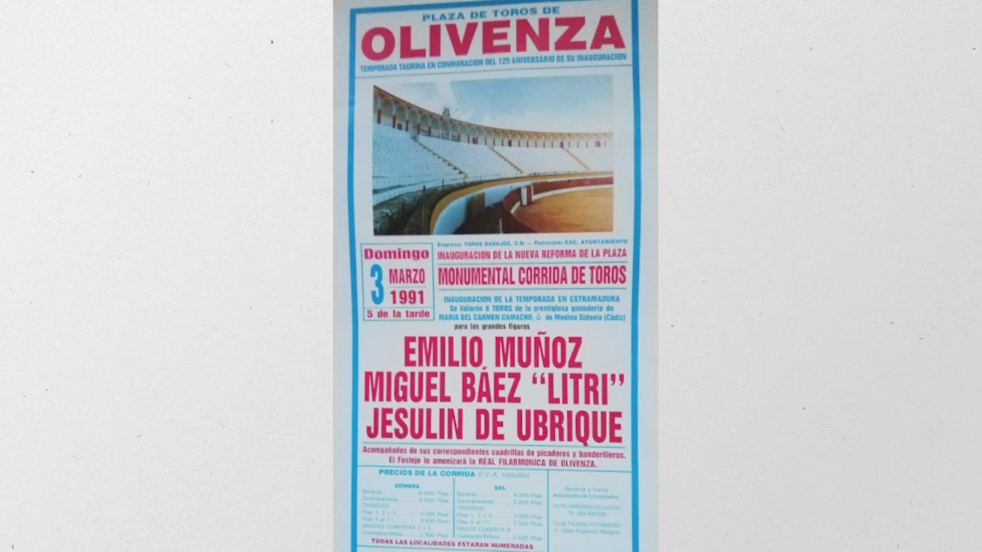 Feria de Olivenza, Tierra de Toros, Canal Extremadura, Juan Bazaga