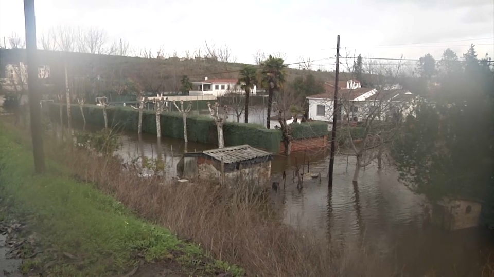 'La Isleta' de Coria durante los últimos temporales