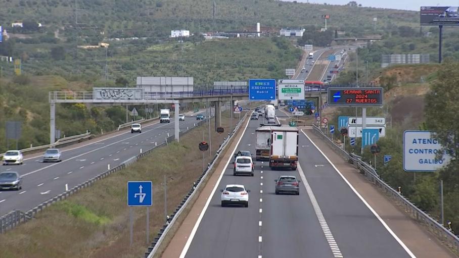 Vehículos por la A 5