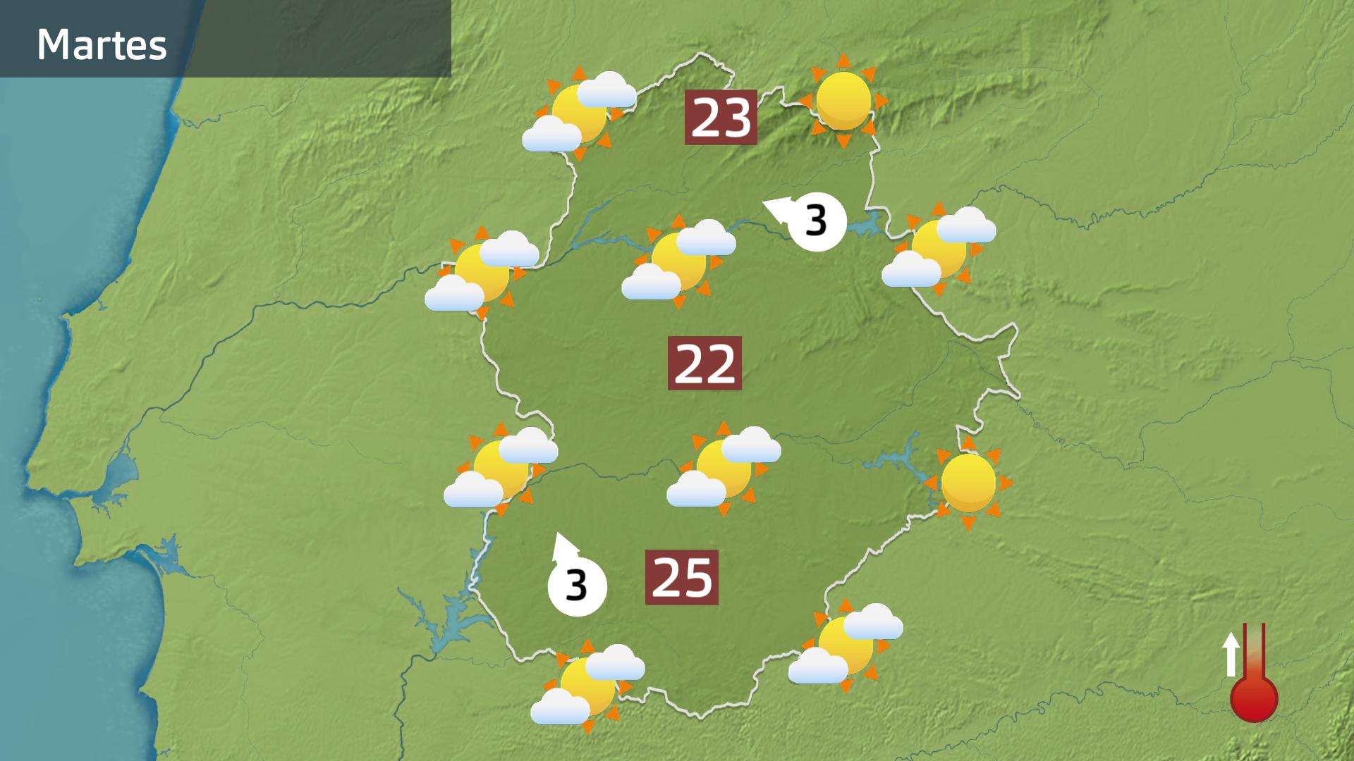 Mapa de previsión del 17 de marzo