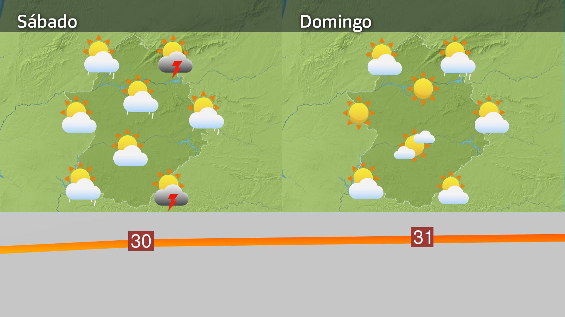 Mapa de previsión del 25 de abril