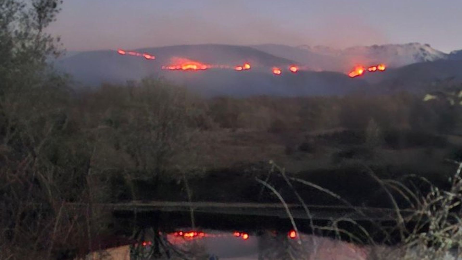Incendio en Losar de la Vera a 1 de abril de 2026