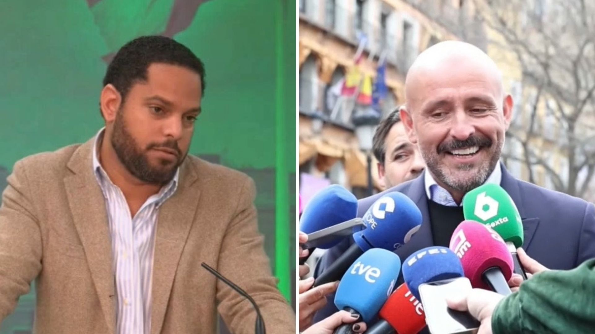 Ignacio Garriga, secretario general de Vox y Jaime de los Santos, diputado del Partido Popular