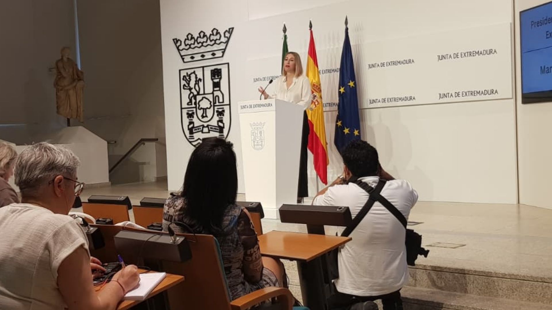 María Guardiola, presidenta de la Junta de Extremadura