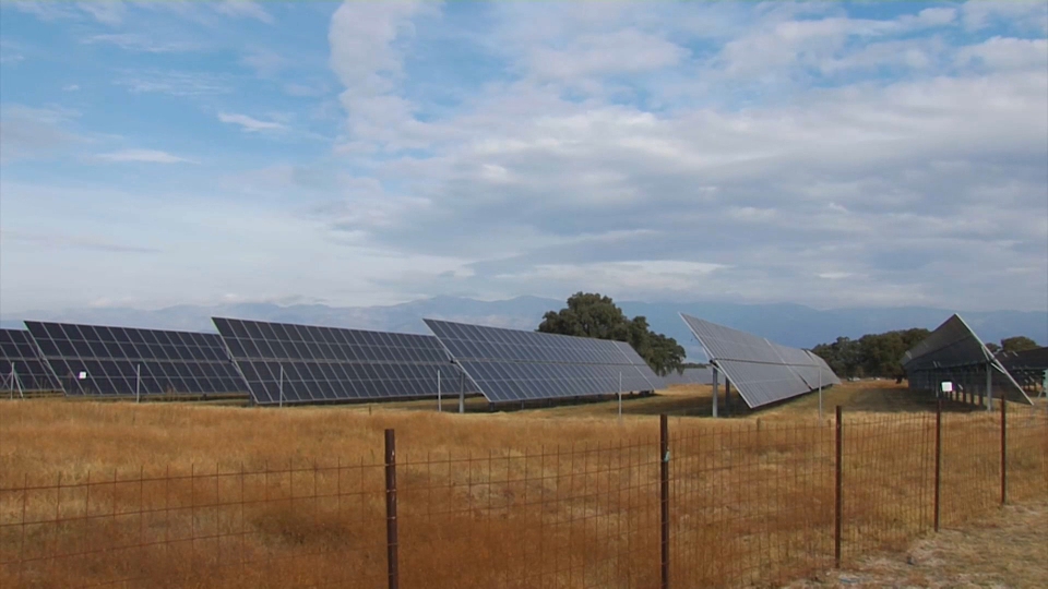 Plantas fotovoltaicas en Extremadura en una imagen de archivo