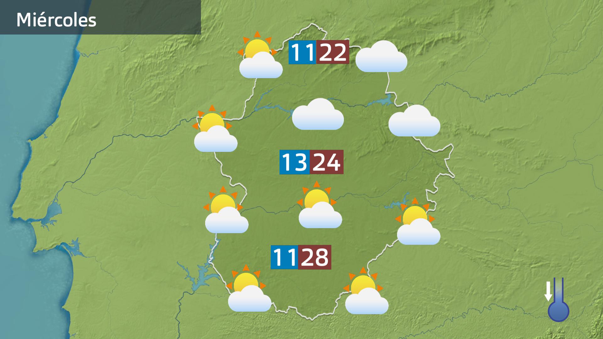 Mapa de previsión del 23 de abril