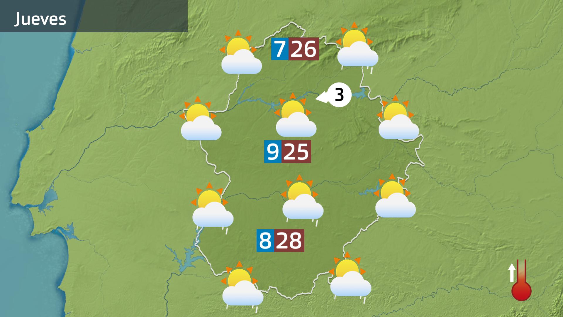 Mapa de previsión del 9 de abril