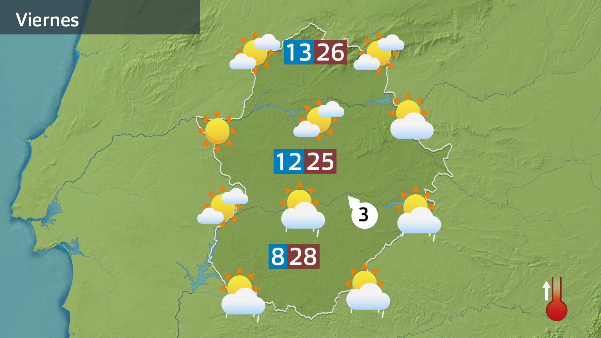Mapa de previsión del 10 de abril