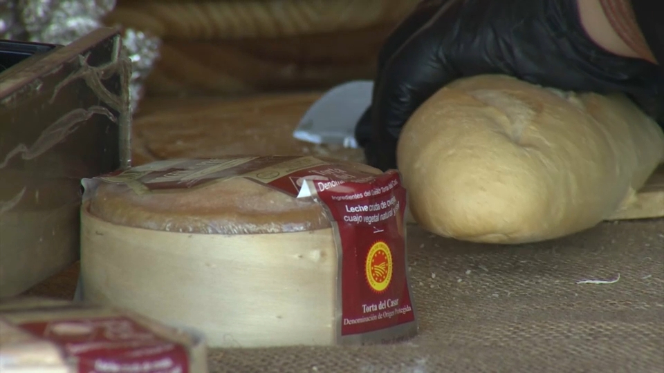 Queso en la Feria del Queso Artesano de Ribera del Fresno, en una imagen de archivo