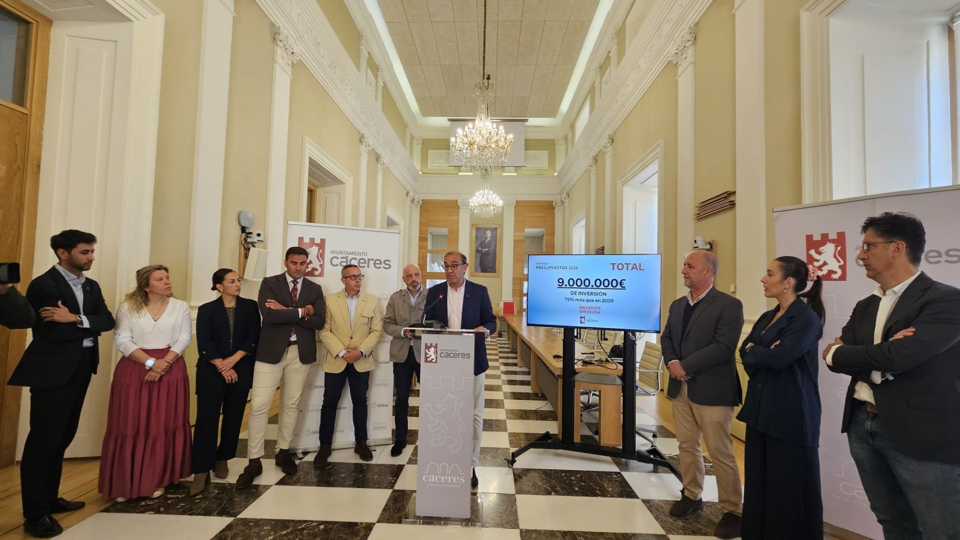 Presentación de los presupuestos de la ciudad de Cáceres