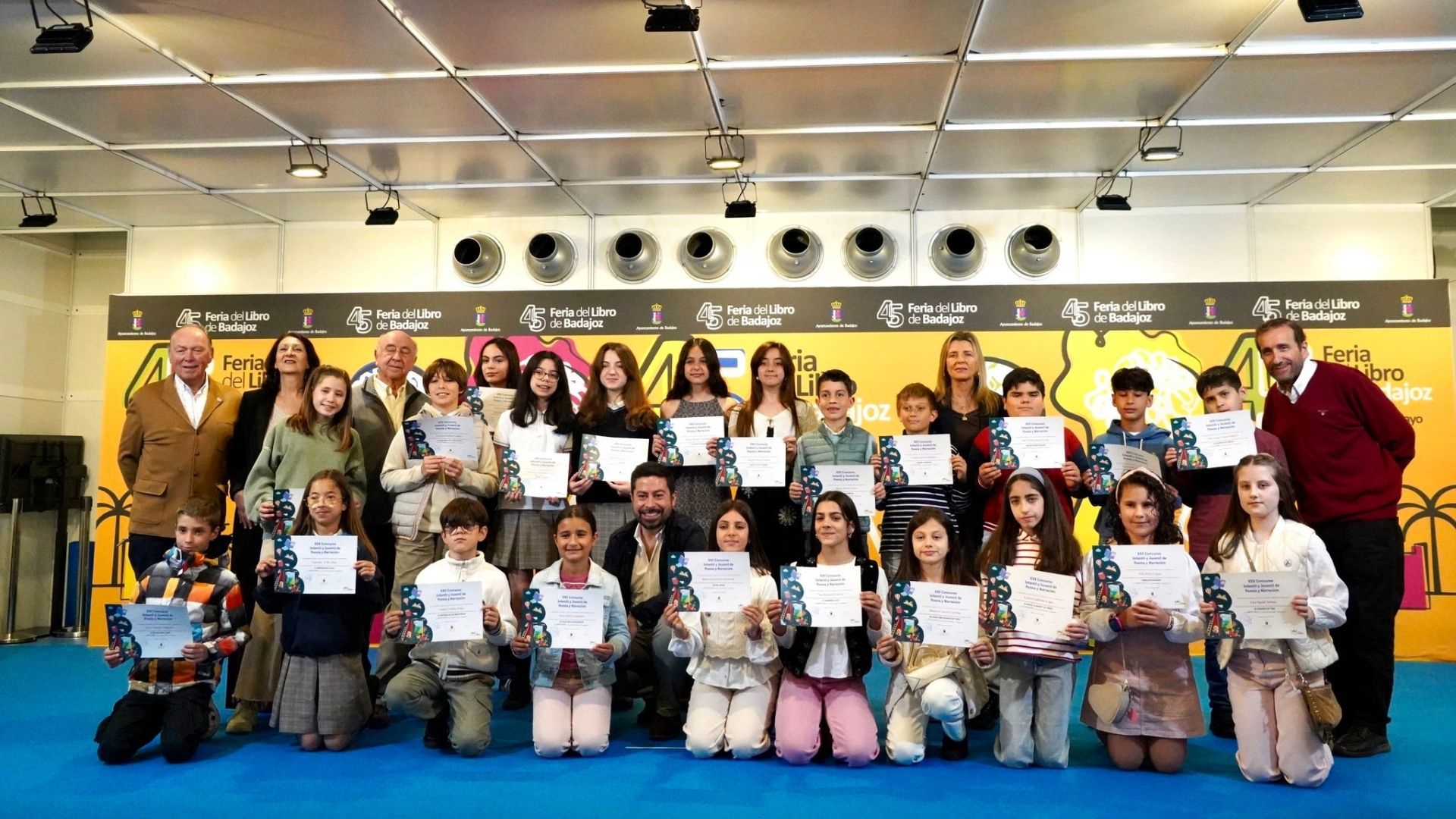 Entrega de premios del Concurso Infantil y Juvenil de Poesía y Narración de la Feria del Libro de Badajoz