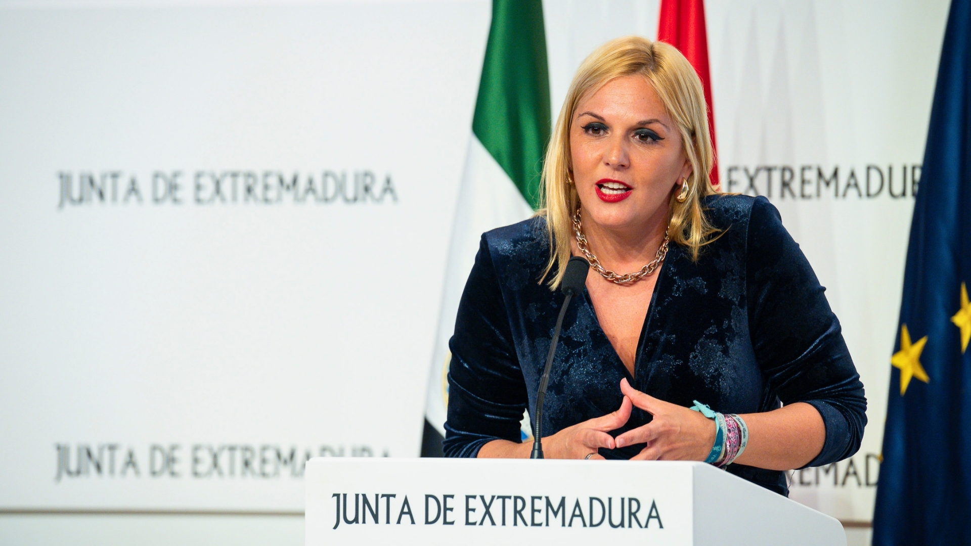 Elena Manzano, portavoz de la Junta de Extremadura.