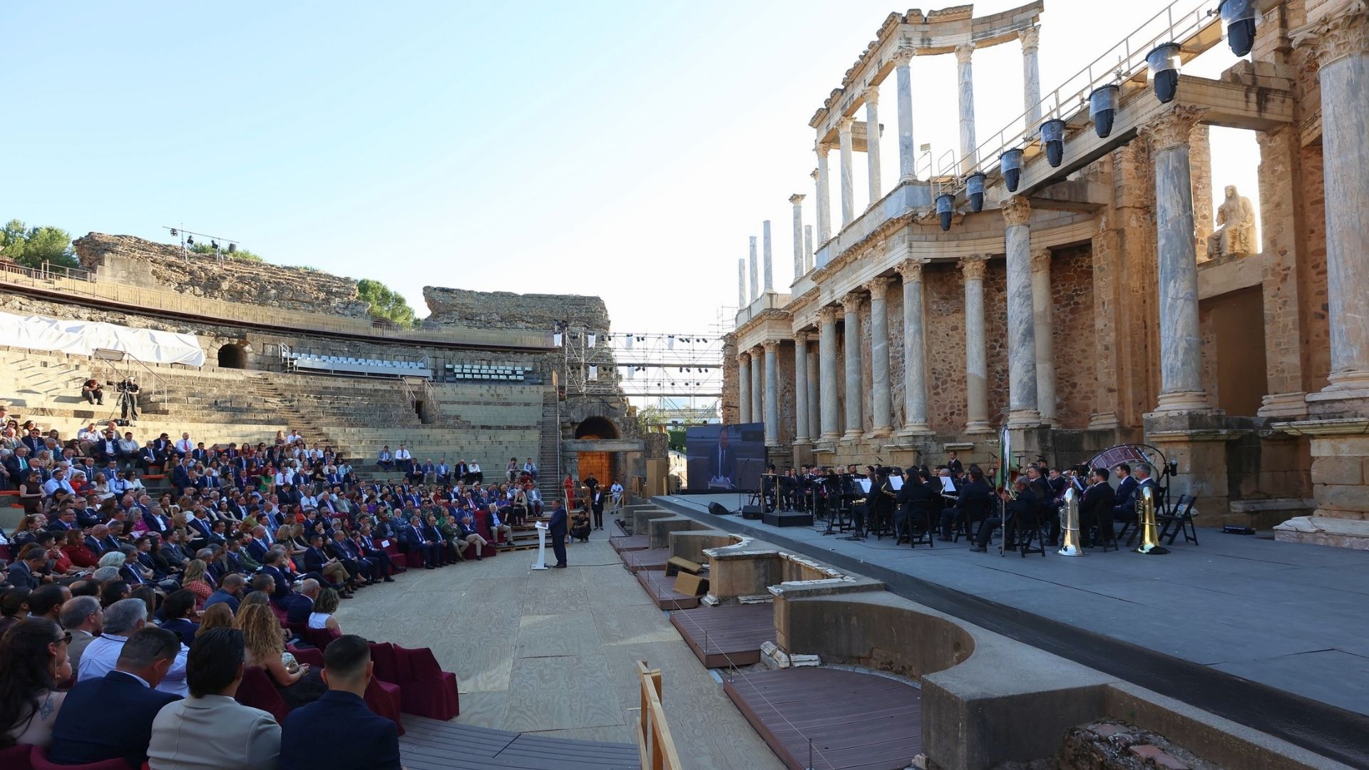 Gala de la Federación Extremeña de Caza celebrada en el Teatro Romano de Mérida