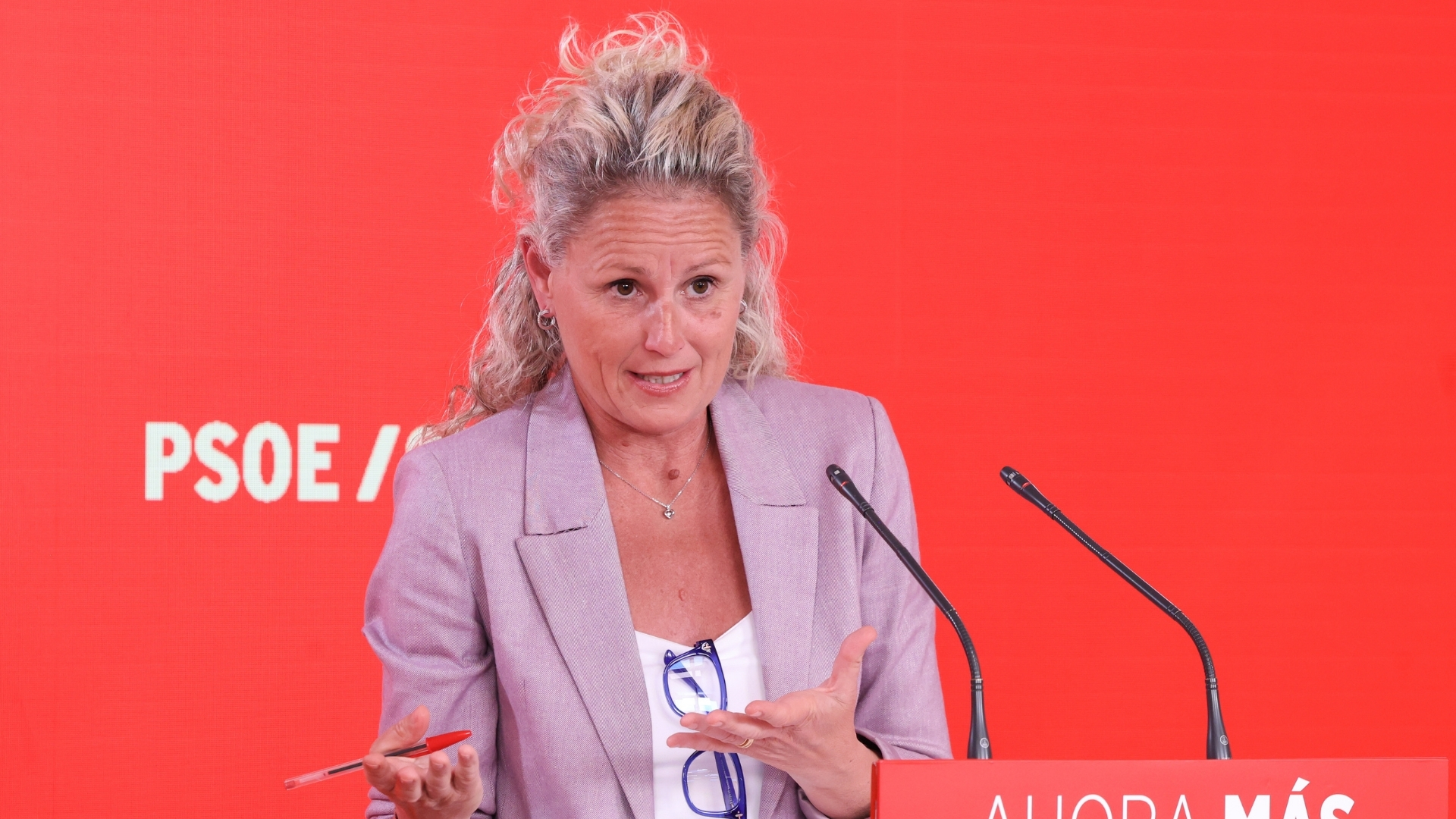La portavoz de la Comisión Ejecutiva Federal (CEF) del PSOE, Montse Mínguez
