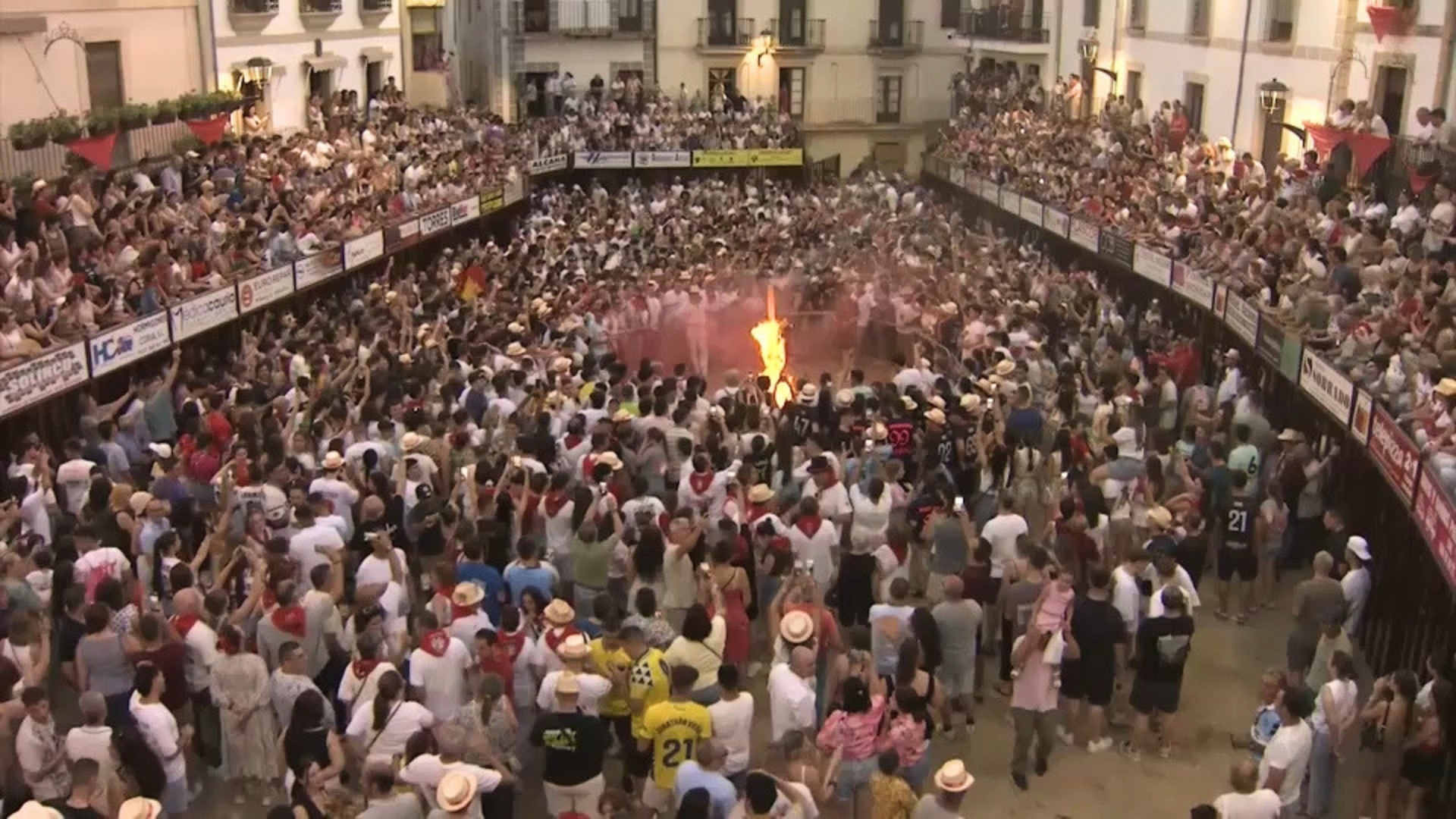 Quema del capazo en Coria