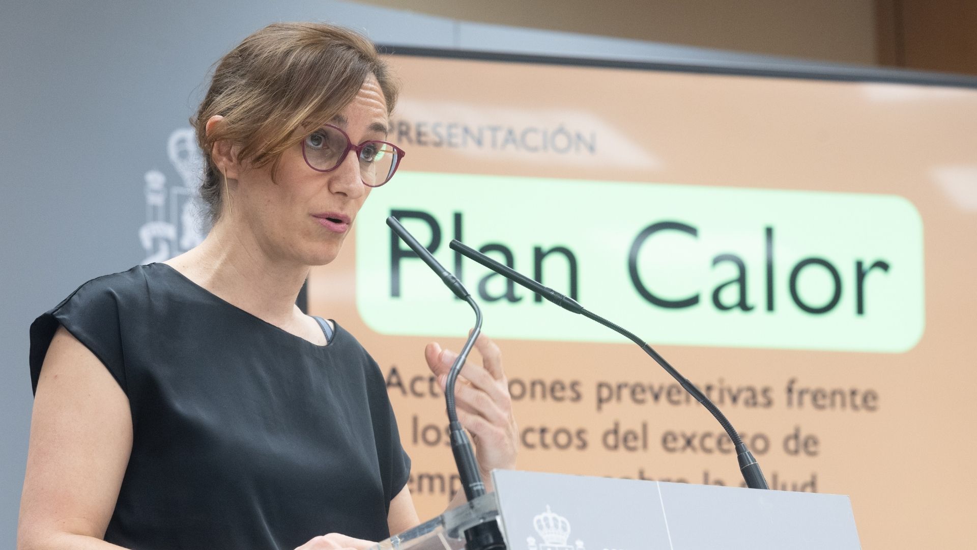 La ministra de Sanidad, Mónica García