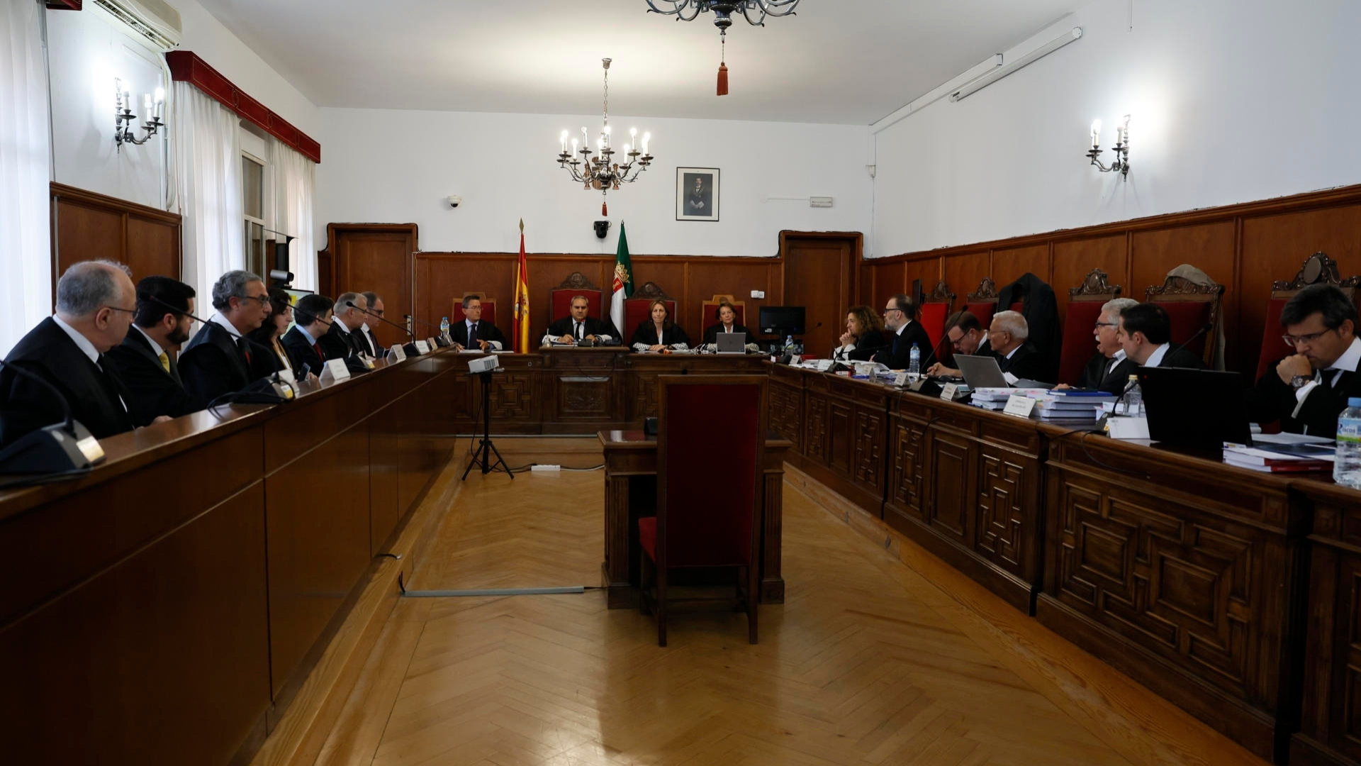 Vista general de tribunal de la Audiencia de Badajoz. Juicio David Sánchez y Miguel Ángel Gallardo