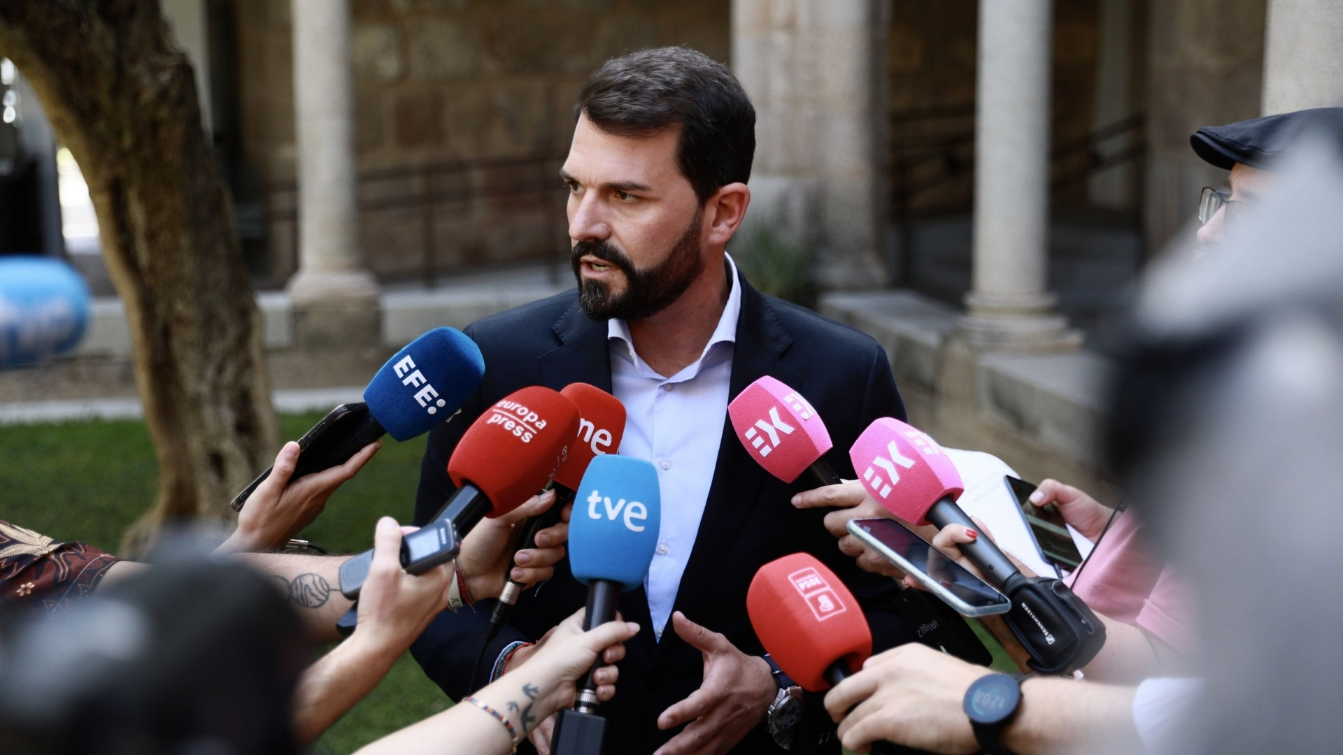Secretario general del PSOE de Extremadura, Álvaro Sánchez Cotrina.