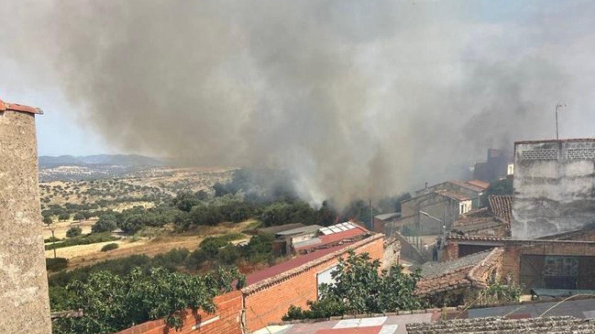 Fuego en Castilblanco